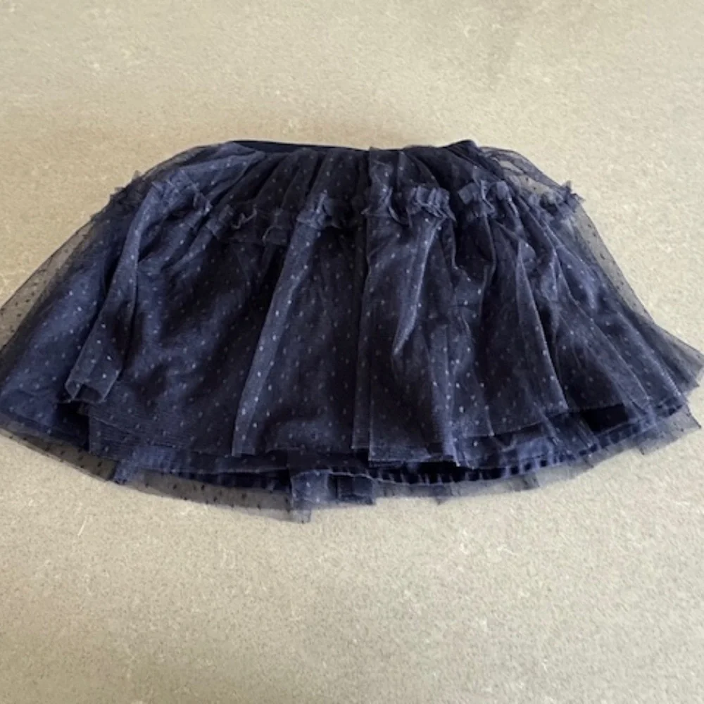 NWT Girl's 3T Gap Navy Blue Lined Tulle Skirt 3 Years